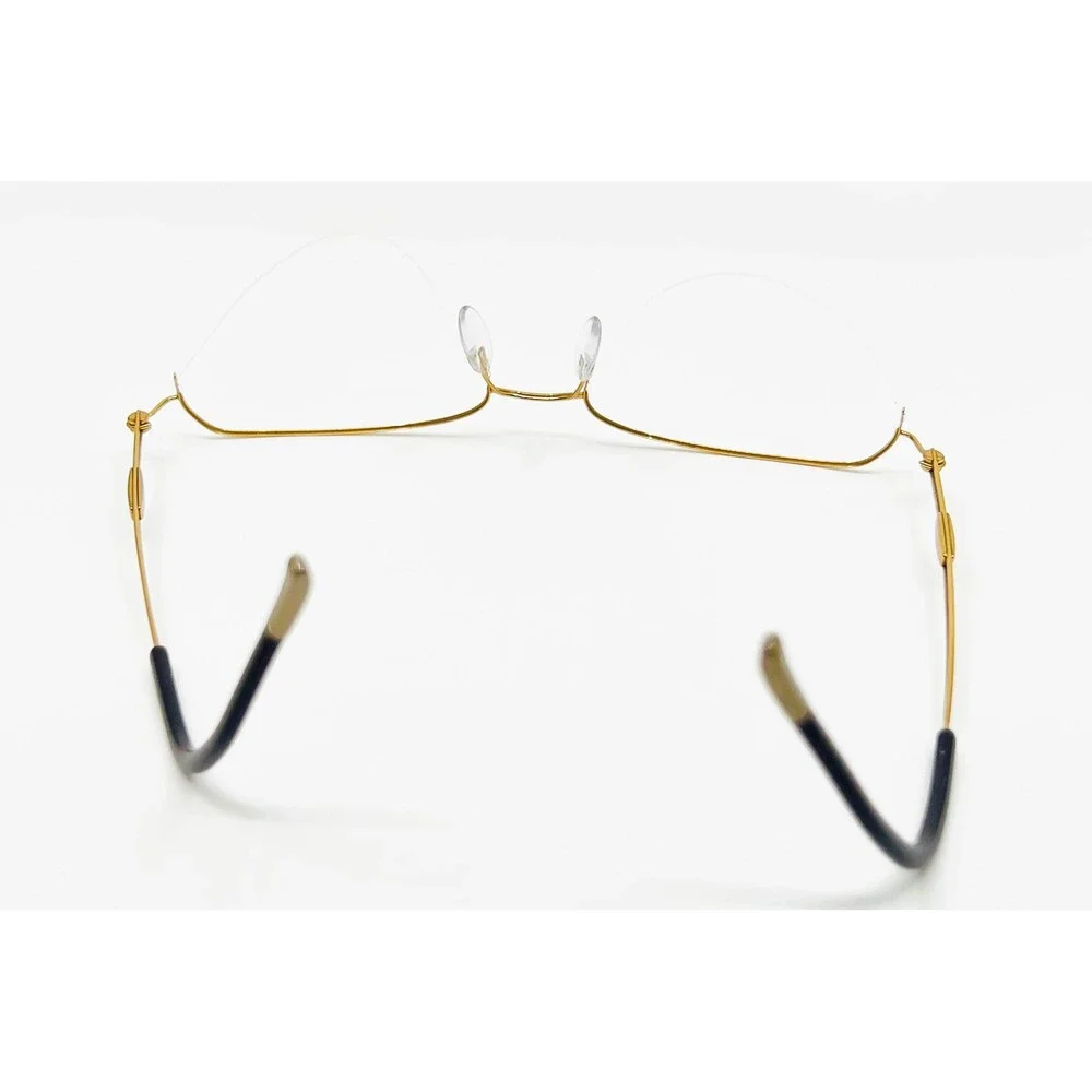 Silhouette Eyeglasses Unisex Gold Semi Rimless Titanium 4337 40 6052 54-17-140